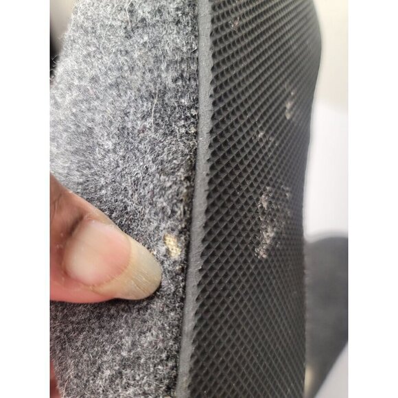 Mahabis Classic Women's Wool Slippers Rubber Soles In Charcoal Size 40 - Picture 12 of 12